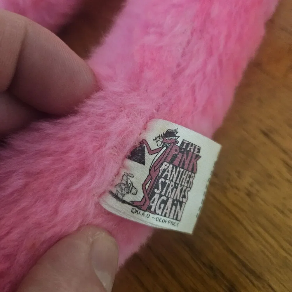 1979 VTG‎ Pink Panther Strikes Again Plush Stuffed United Artists Geoffrey